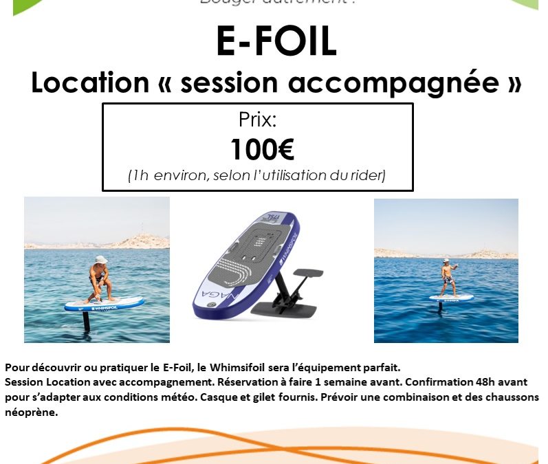 Lancement du E-foil